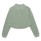 Saco Waffle Pull Over Para Mujer Color Verde