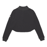 Saco Waffle Pull Over Para Mujer Color Negro