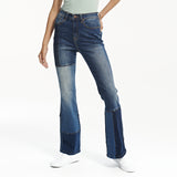 Pantalón Mended Heart Patch F Para Mujer Color Azul-1