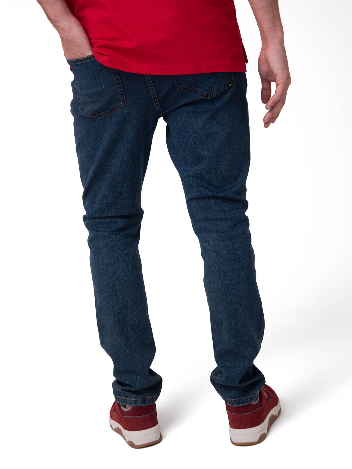 Jeans Triblend Stretch Den Para Hombre Color Gris-2