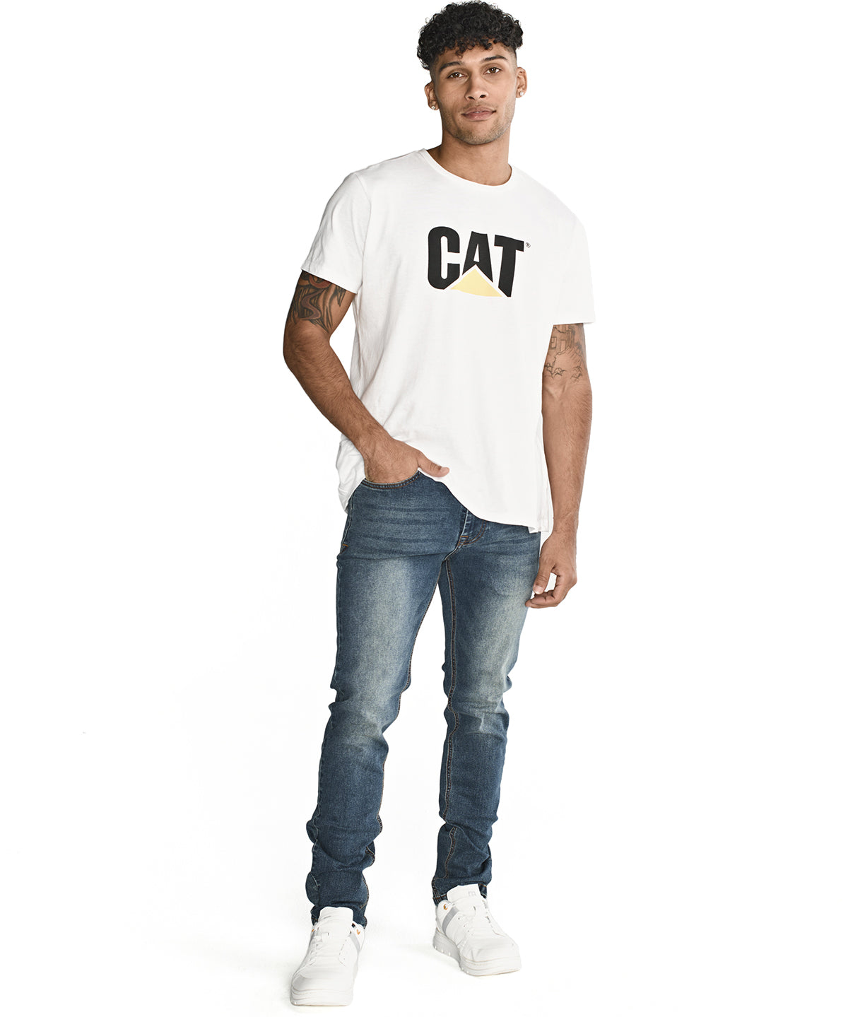 Jeans Triblend Stretch Den Para Hombre Color Gris-2
