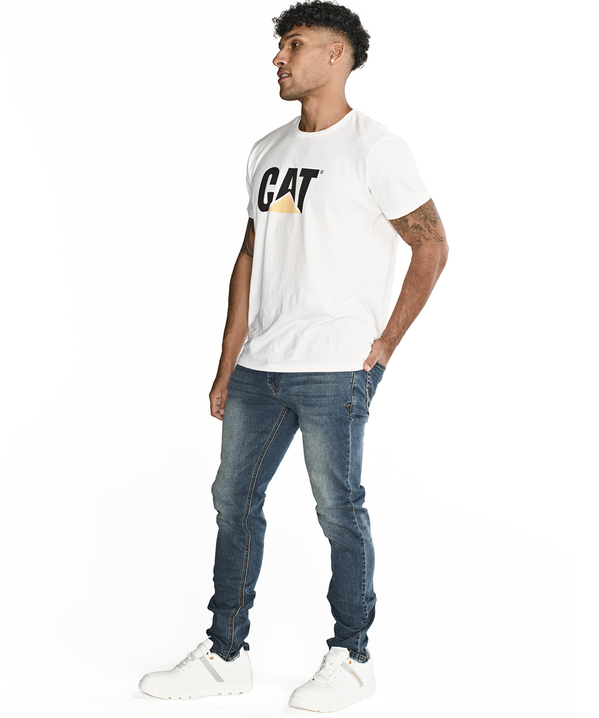 Jeans Triblend Stretch Den Para Hombre Color Gris-3