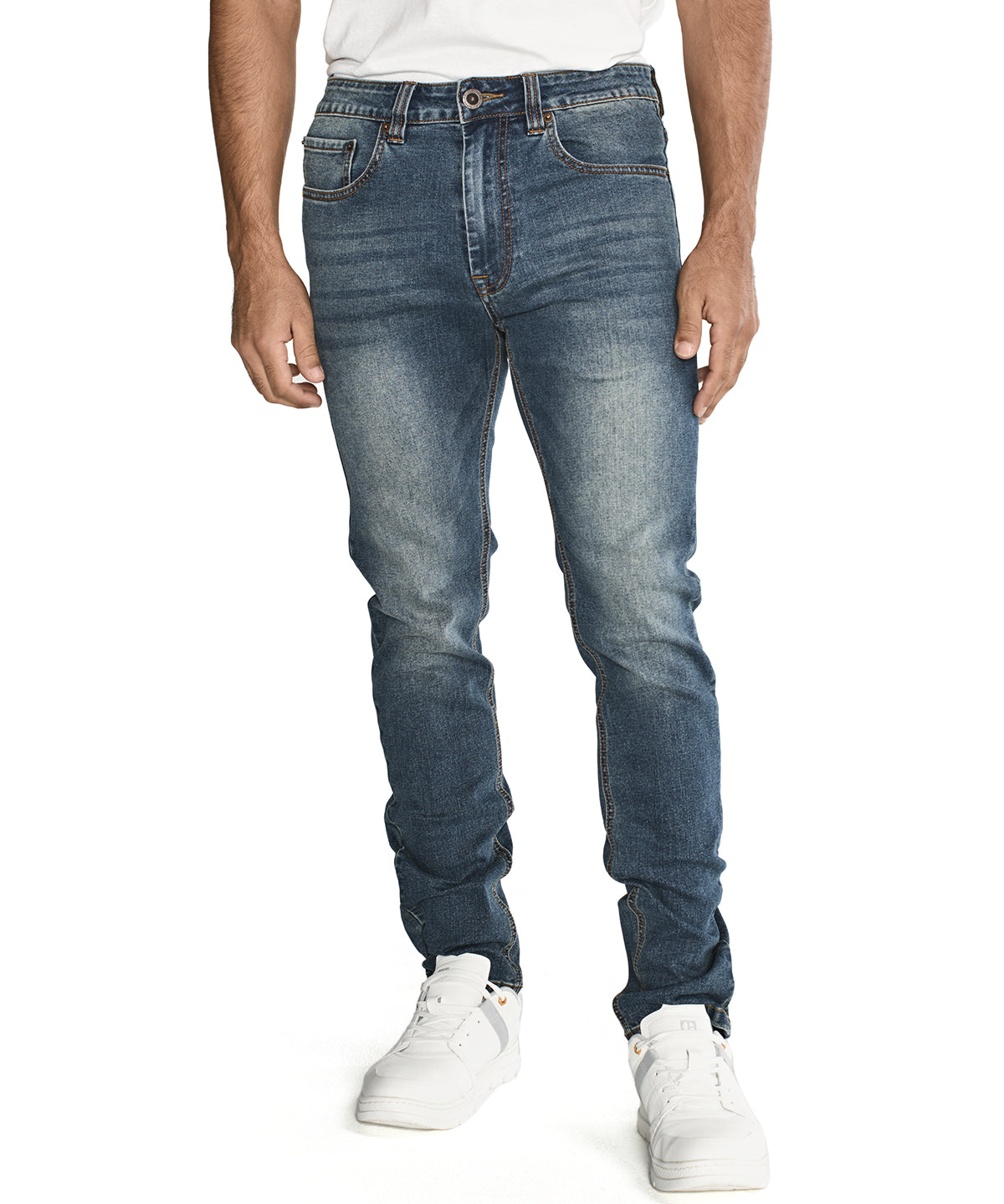 Jeans Triblend Stretch Den Para Hombre Color Gris-4