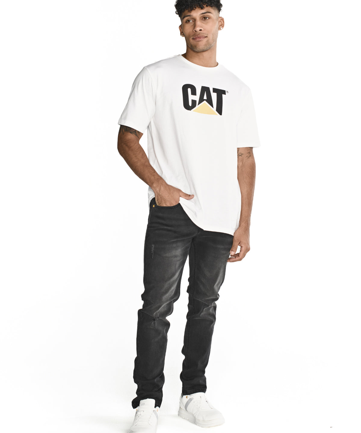 Jeans Triblend Stretch Den Para Hombre Color Gris-3
