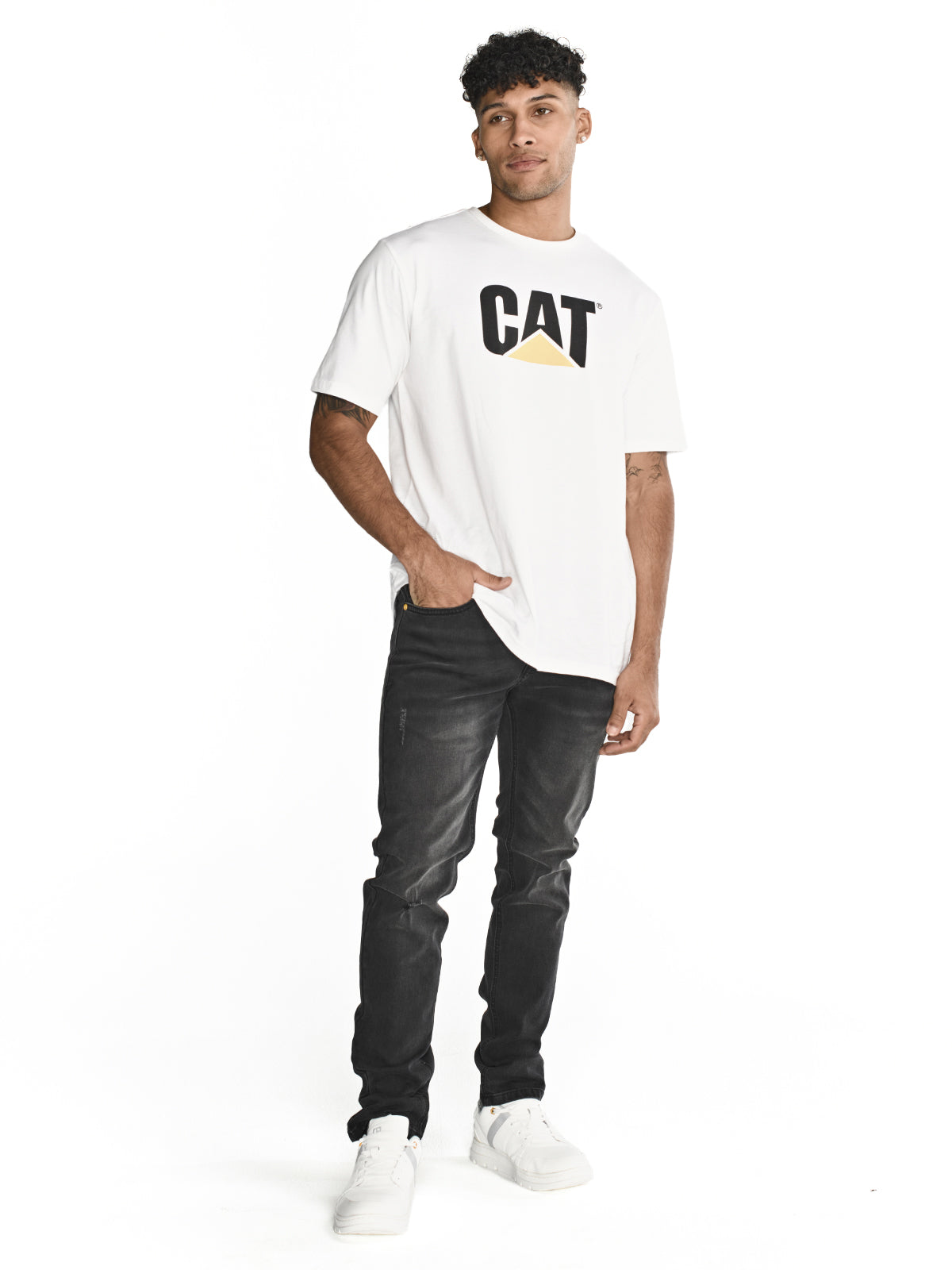 Jeans Triblend Stretch Den Para Hombre Color Gris-3