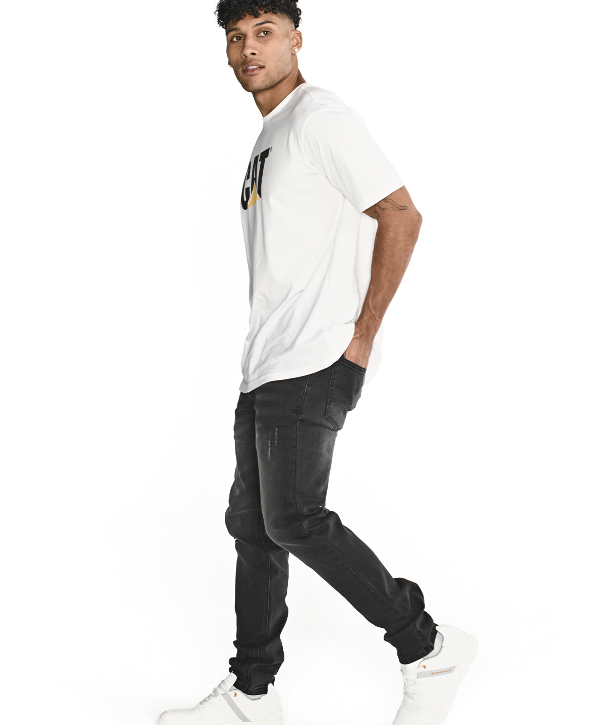 Jeans Triblend Stretch Den Para Hombre Color Gris-4