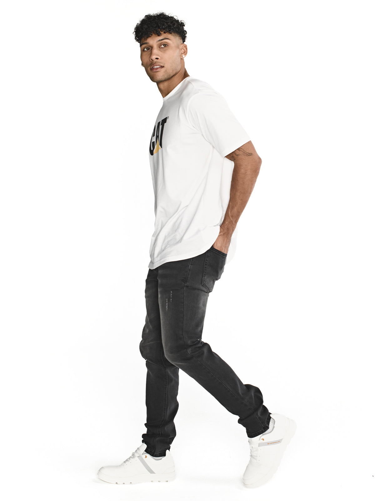 Jeans Triblend Stretch Den Para Hombre Color Gris-4