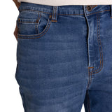 Jeans Triblend Stretch Den Para Hombre Color Azul-4