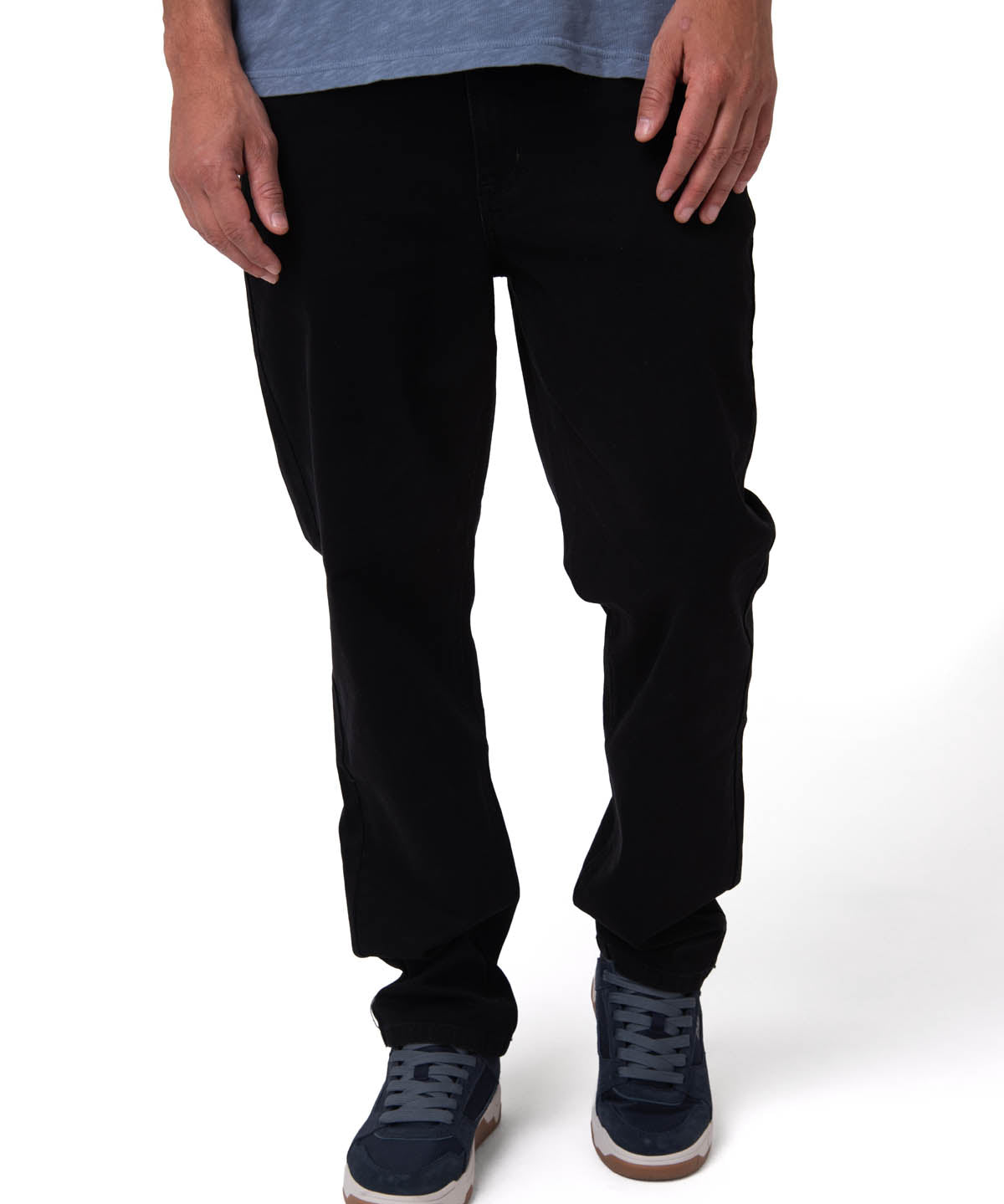 Jeans Triblend Stretch Den Para Hombre Color Negro-1