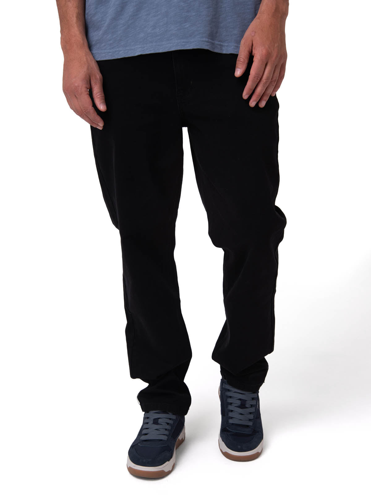 Jeans Triblend Stretch Den Para Hombre Color Negro-1