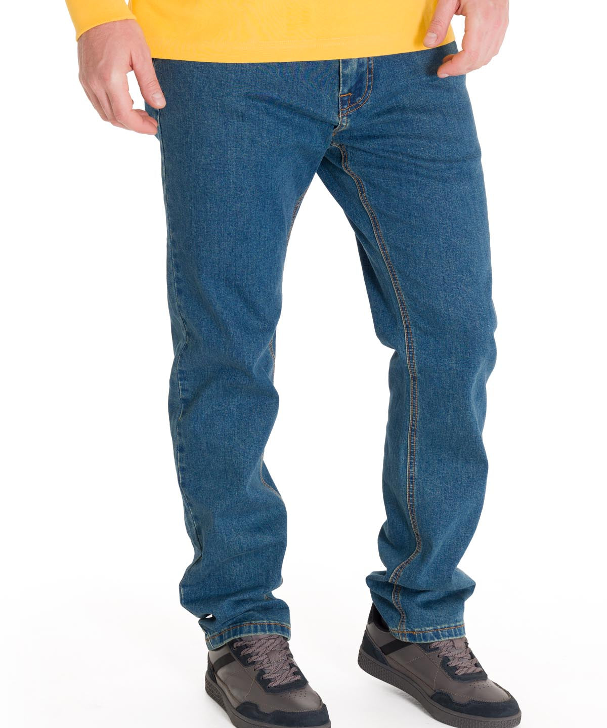 Pantalón Triblend Stretch Den Para Hombre Color Gris-1
