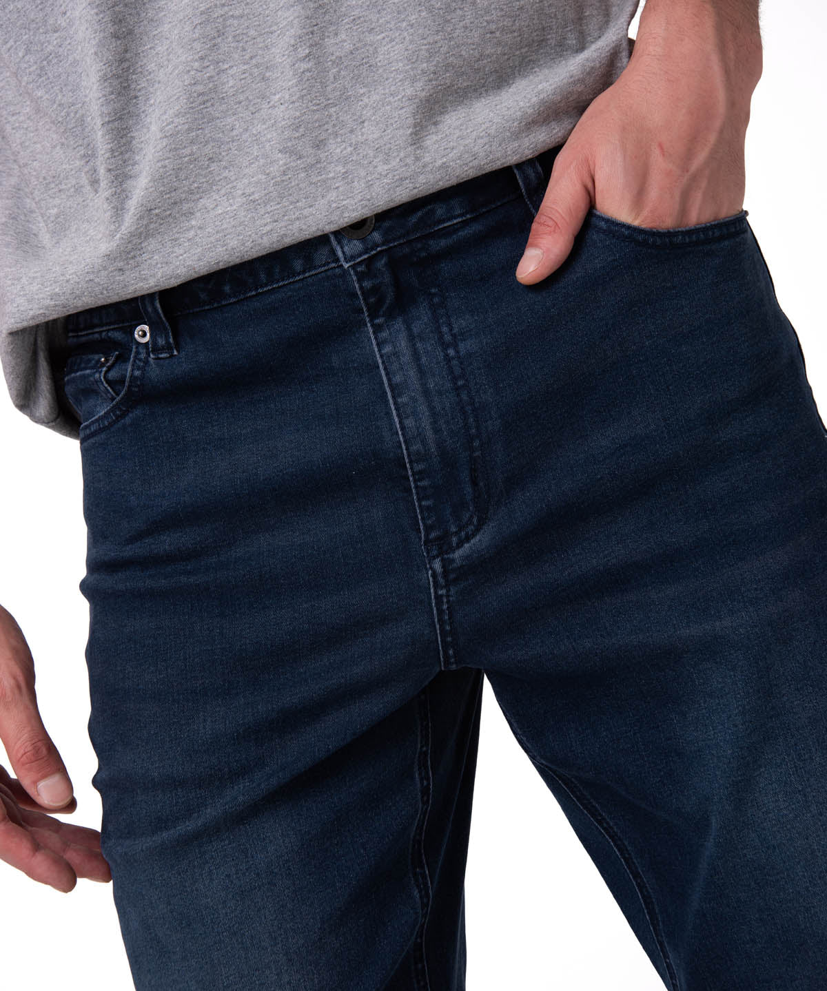 Jeans Triblend Stretch Den Para Hombre Color Azul-3