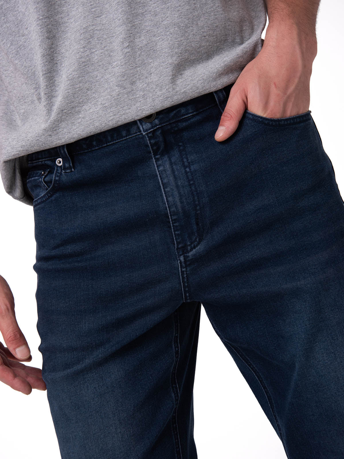 Jeans Triblend Stretch Den Para Hombre Color Azul-3