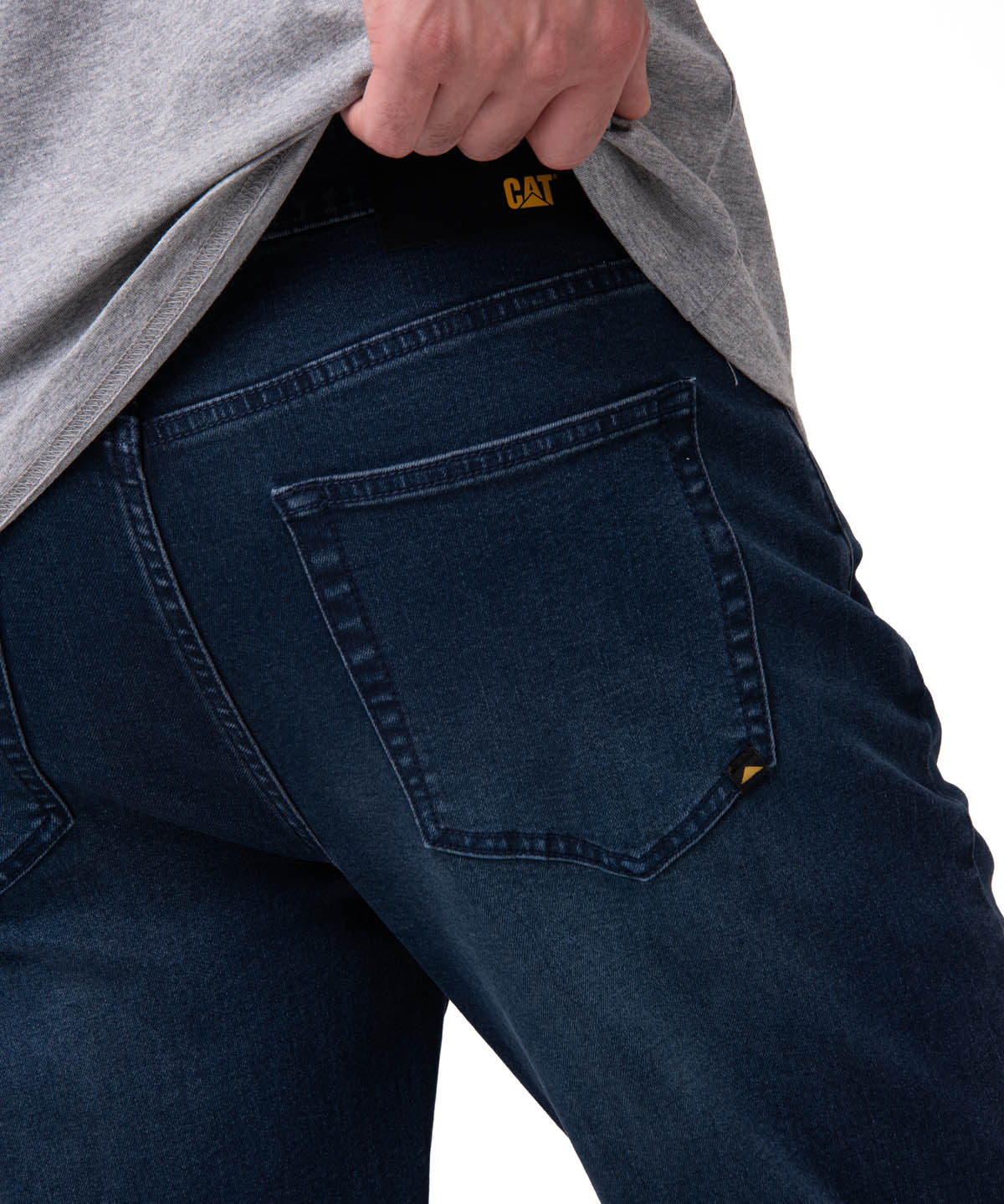 Jeans Triblend Stretch Den Para Hombre Color Azul-4