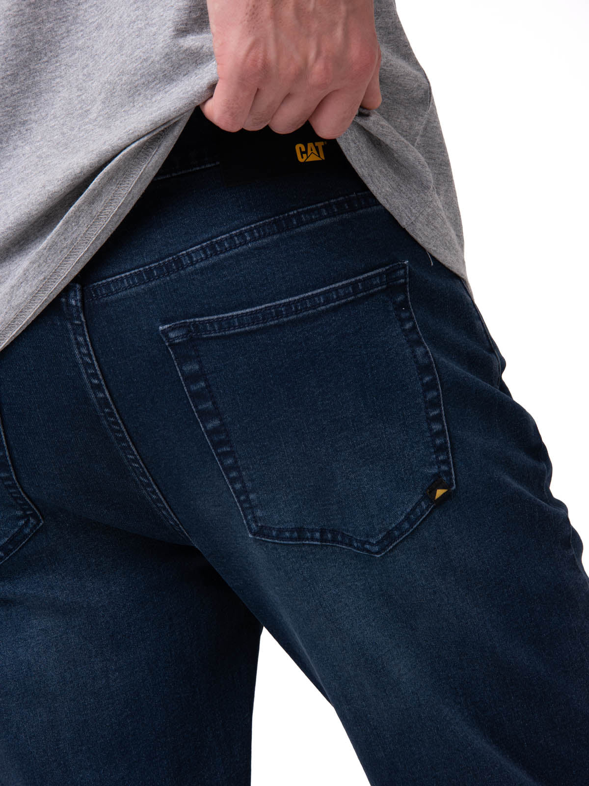 Jeans Triblend Stretch Den Para Hombre Color Azul-4
