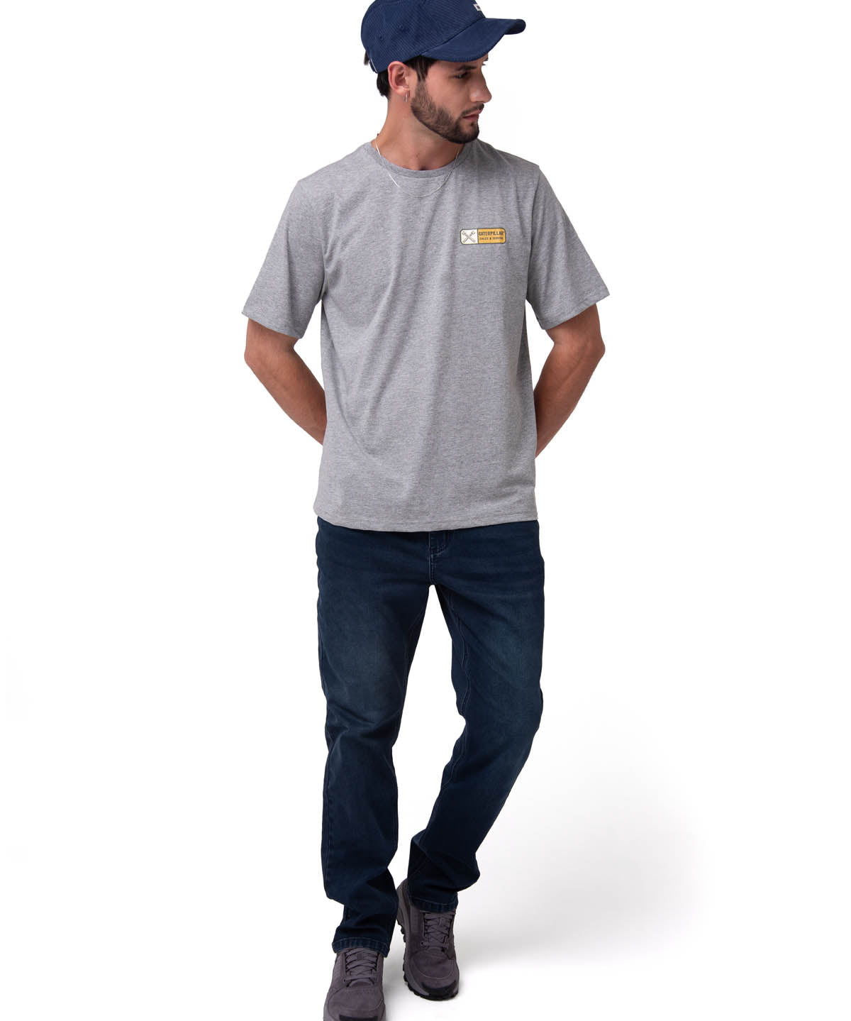Jeans Triblend Stretch Den Para Hombre Color Azul-5