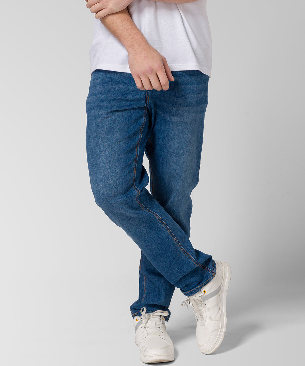 Jeans Triblend Stretch Den Para Hombre Color Azul-2