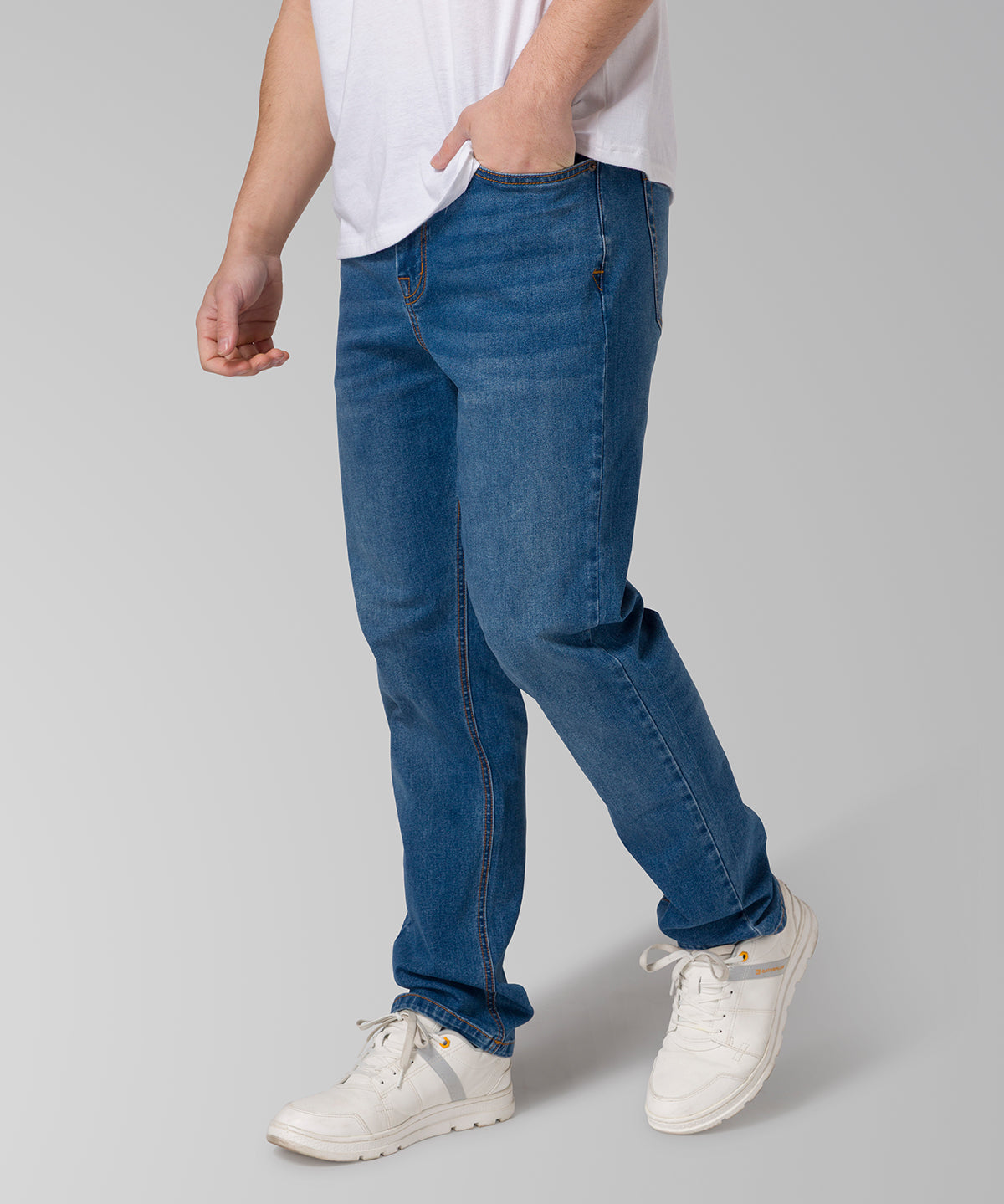 Jeans Triblend Stretch Den Para Hombre Color Azul-3