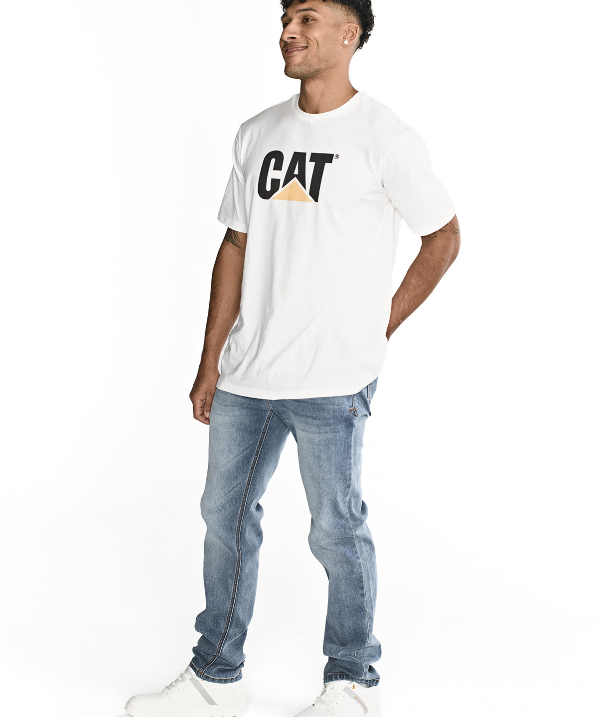 Jeans Triblend Stretch Den Para Hombre Color Beige-3