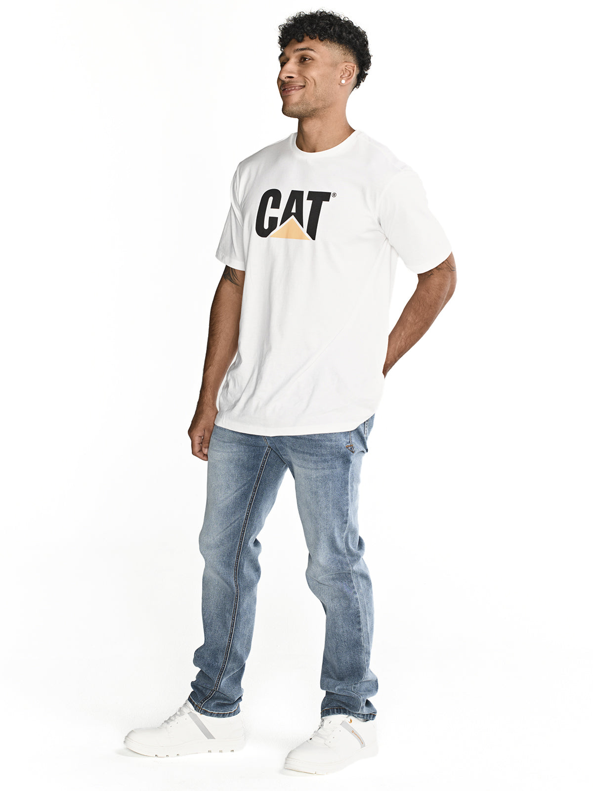 Jeans Triblend Stretch Den Para Hombre Color Beige-3