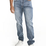 Jeans Triblend Stretch Den Para Hombre Color Beige-5