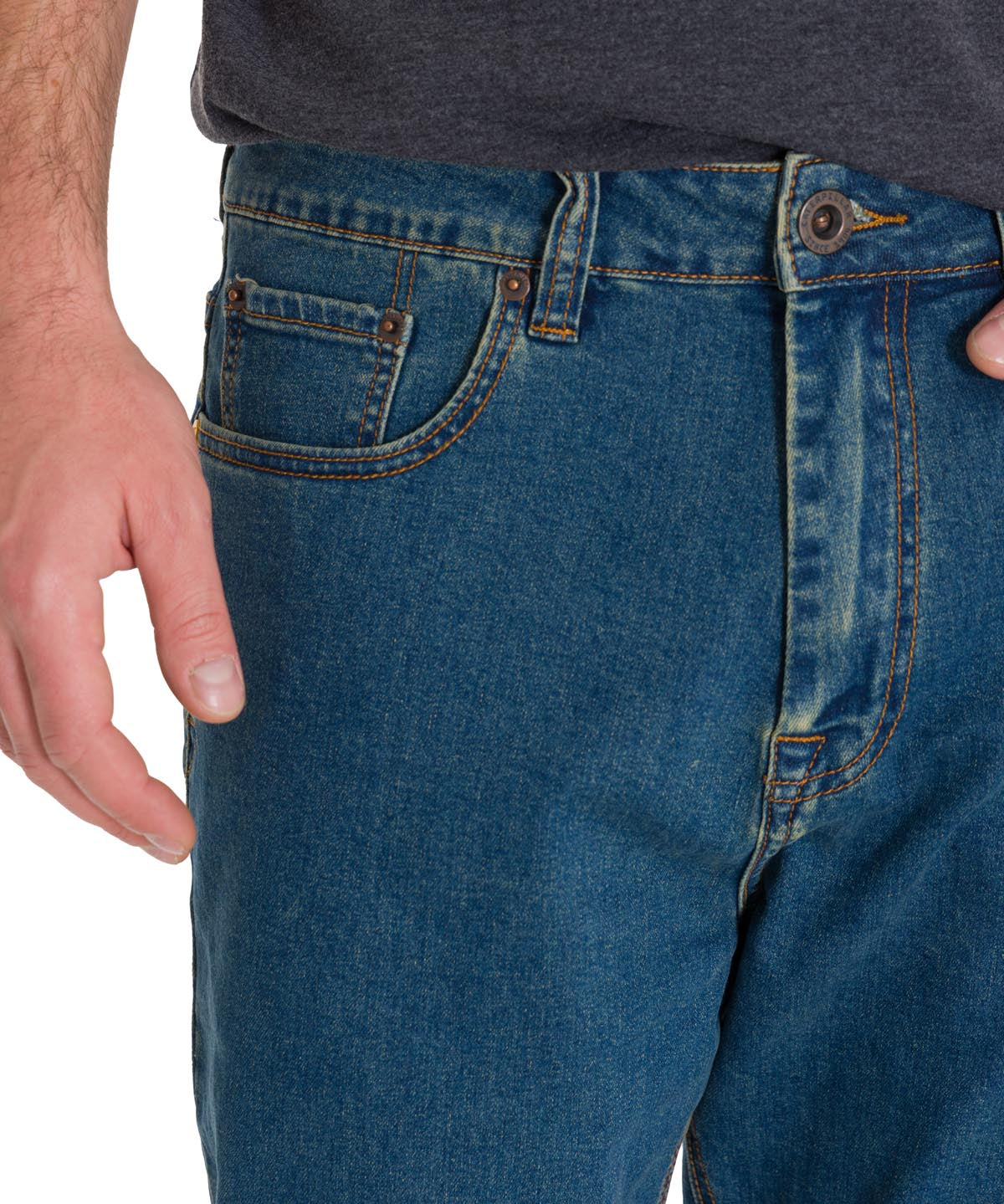 Jeans Denim Triblend Stretch Den Para Hombre Color Azul-4