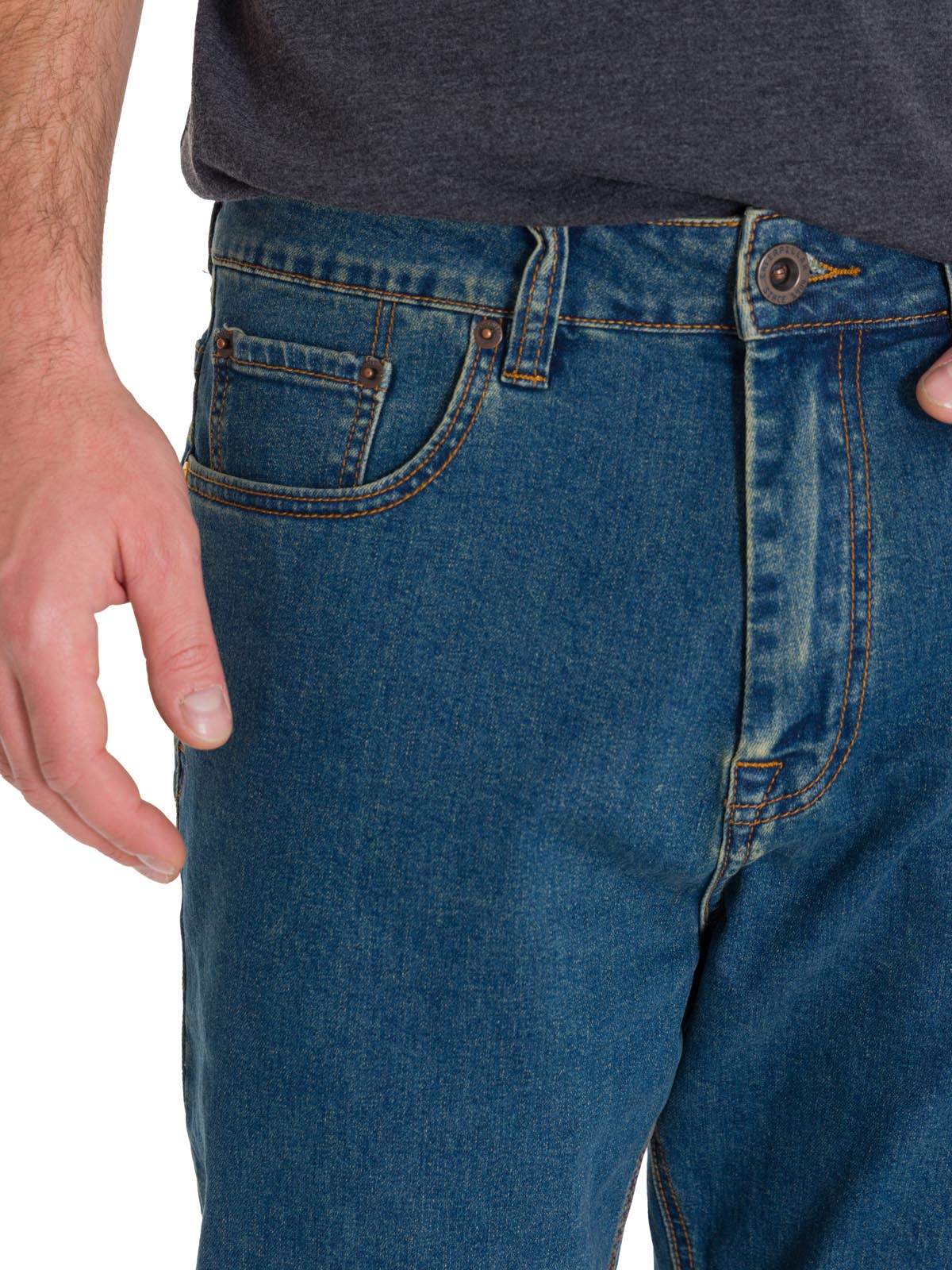 Jeans Denim Triblend Stretch Den Para Hombre Color Azul-4