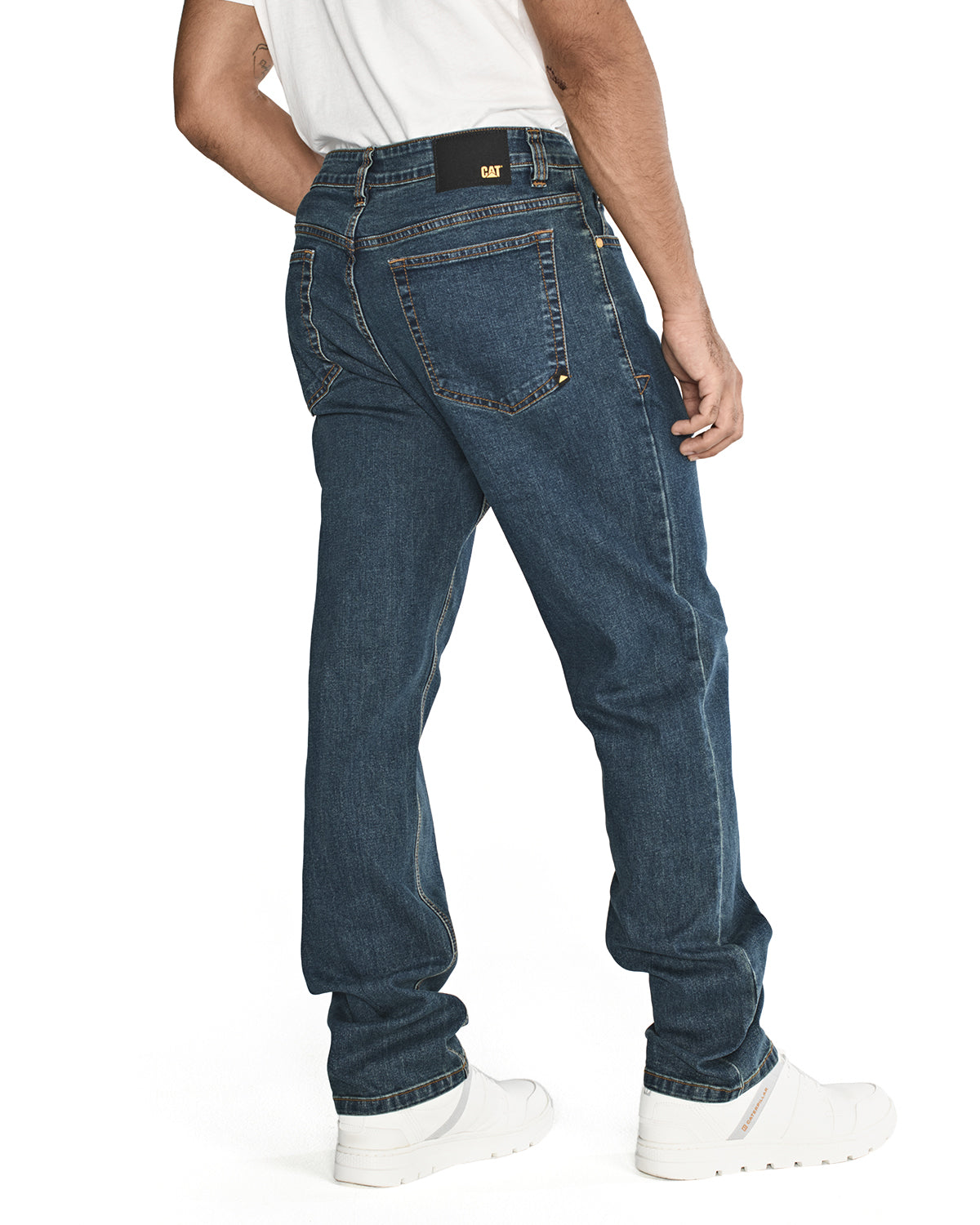 Jeans Denim Triblend Stretch Den Para Hombre Color Azul-8
