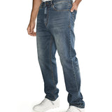 Jeans Triblend Stretch Den Para Hombre Color Gris-6