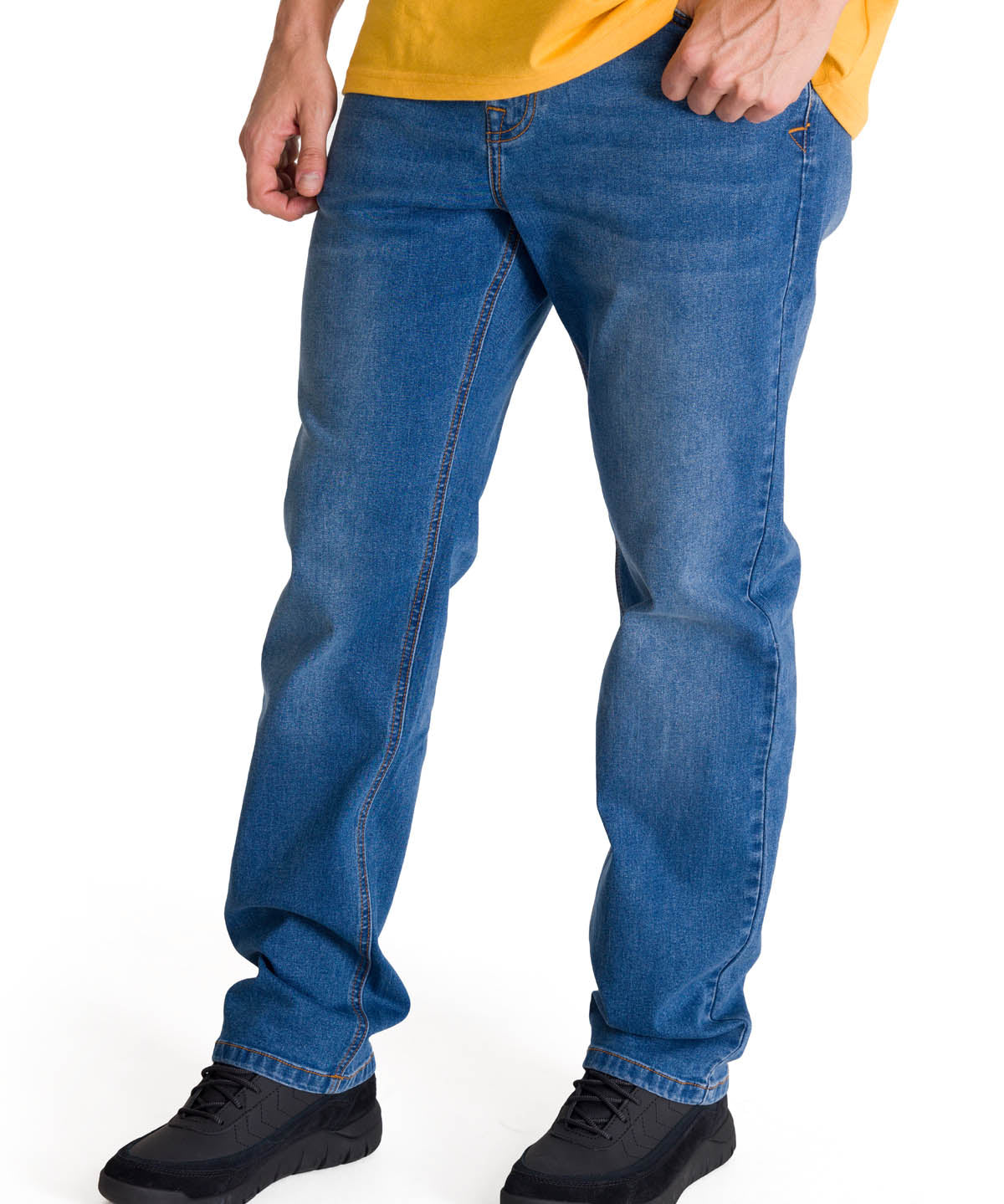 Pantalón Triblend Stretch Den Hombre Color Azul-2