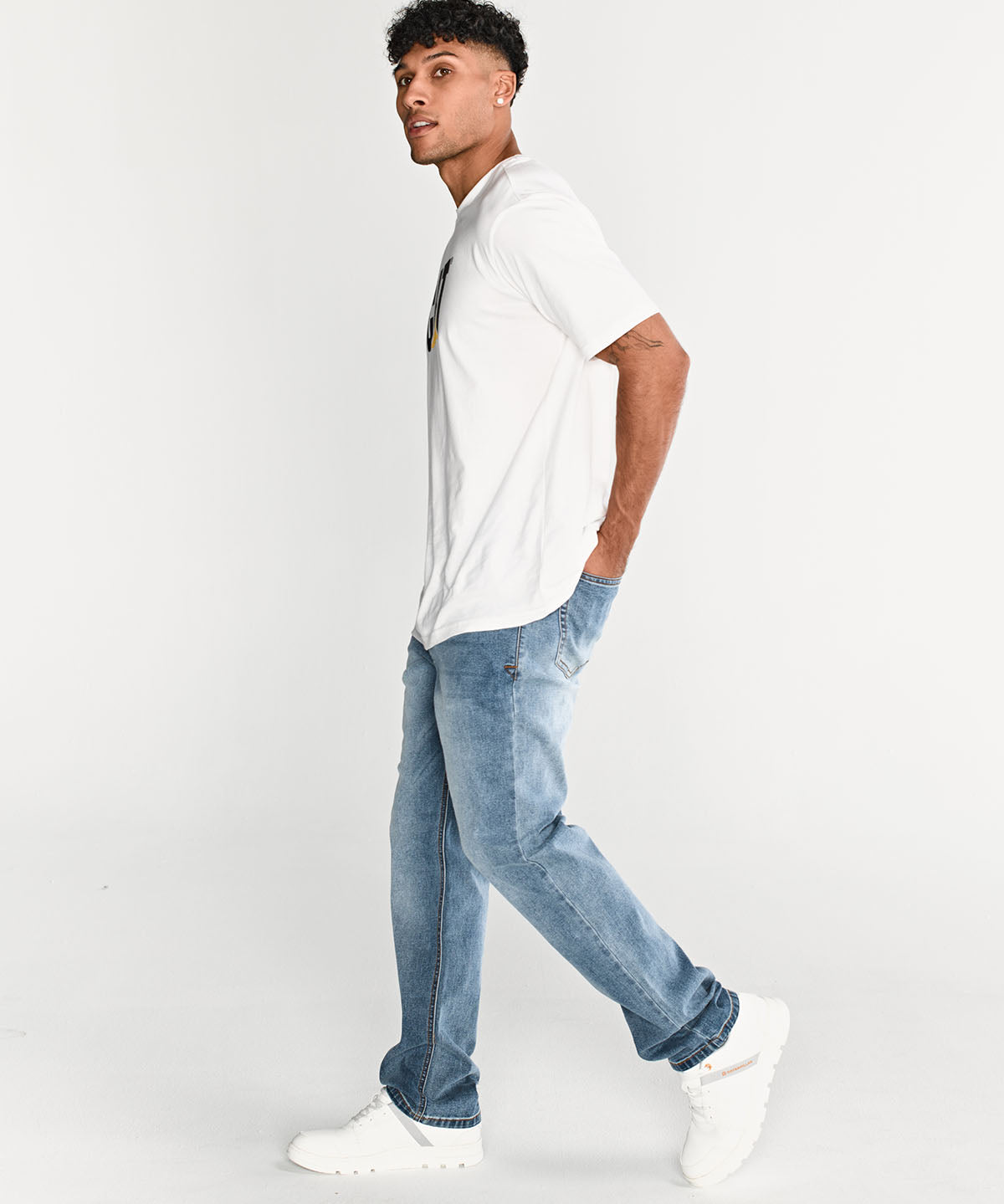 Pantalón Triblend Stretch Den Para Hombre Color Beige-4