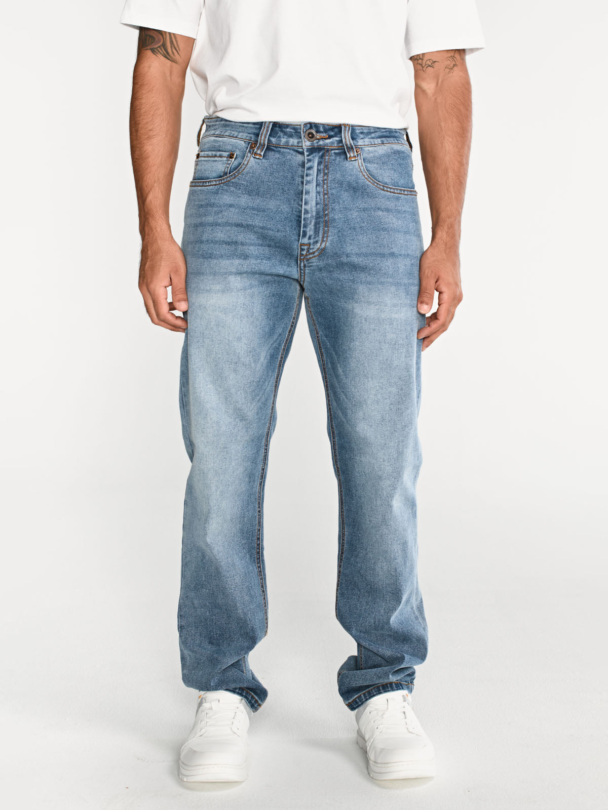 Pantalón Triblend Stretch Den Para Hombre Color Beige-5