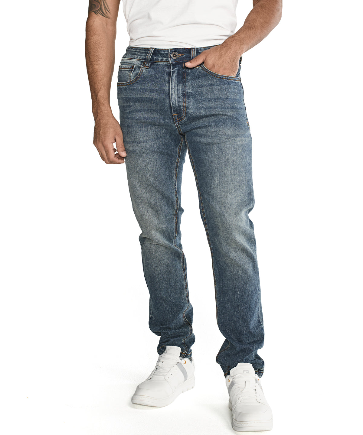 Jeans Eco Stretch Denim Sl Para Hombre Color Gris-5