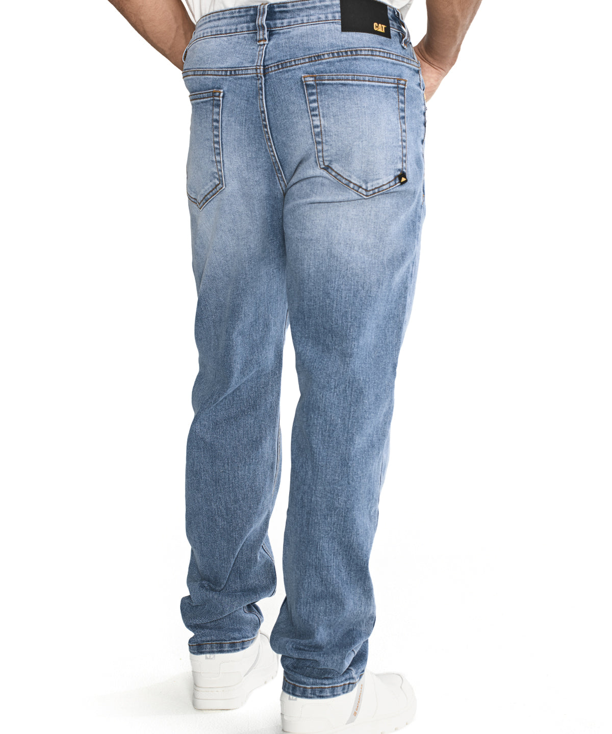 Pantalón Eco Stretch Denim St Para Hombre Color Beige-6