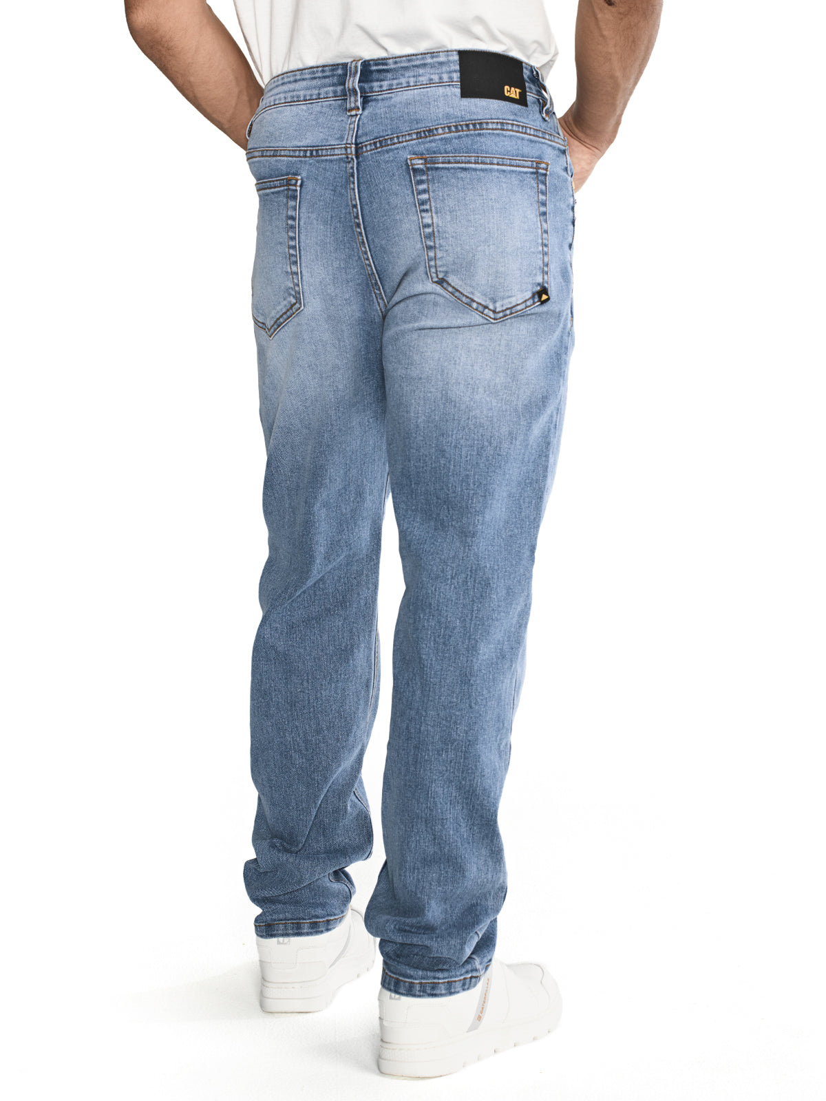 Pantalón Eco Stretch Denim St Para Hombre Color Beige-6