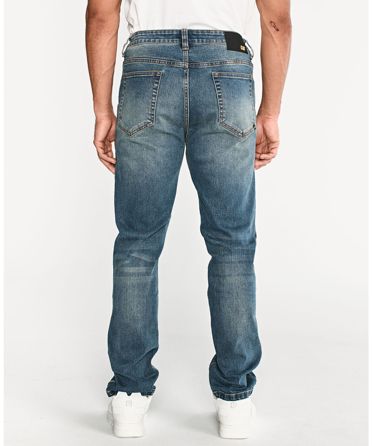 Pantalón Eco Stretch Denim St Para Hombre Color Gris-6