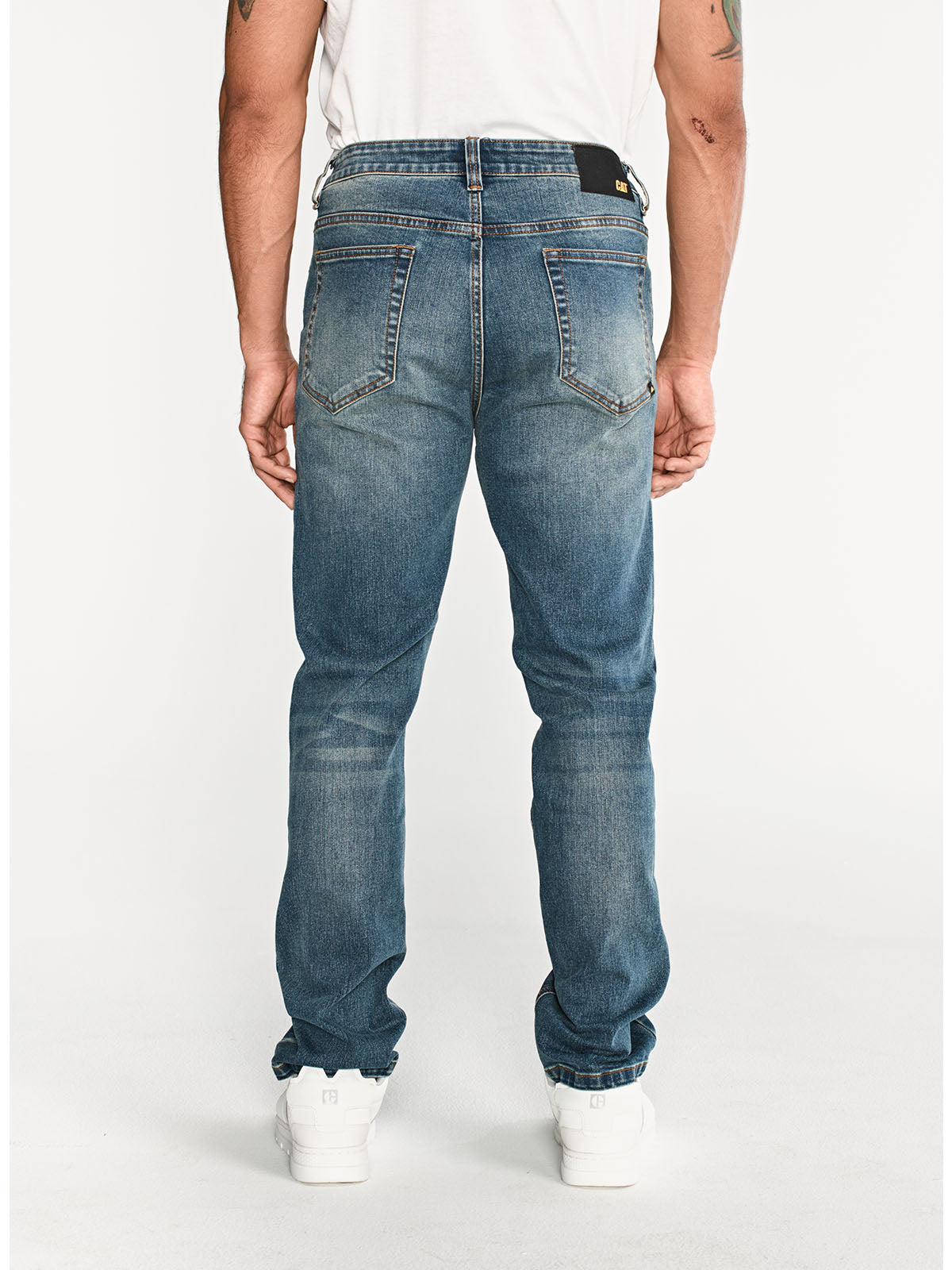 Pantalón Eco Stretch Denim St Para Hombre Color Gris-6