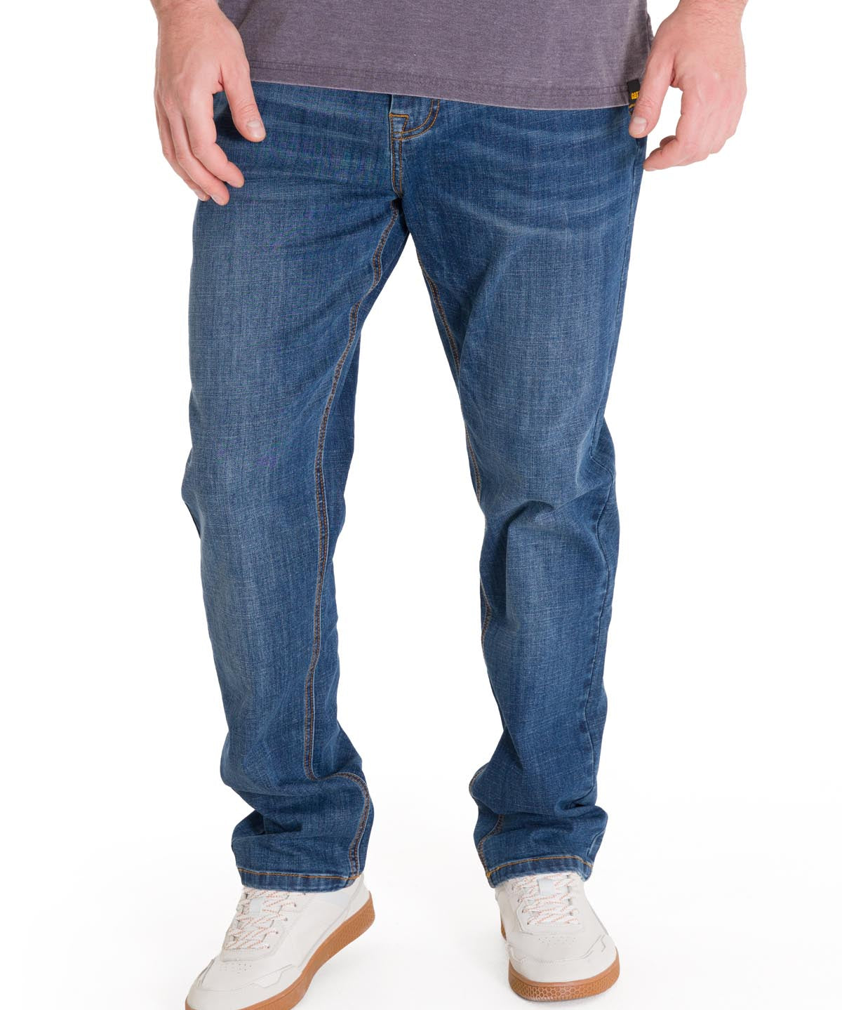 Pantalón Coolmax Denim Slim Para Hombre Color Gris-1