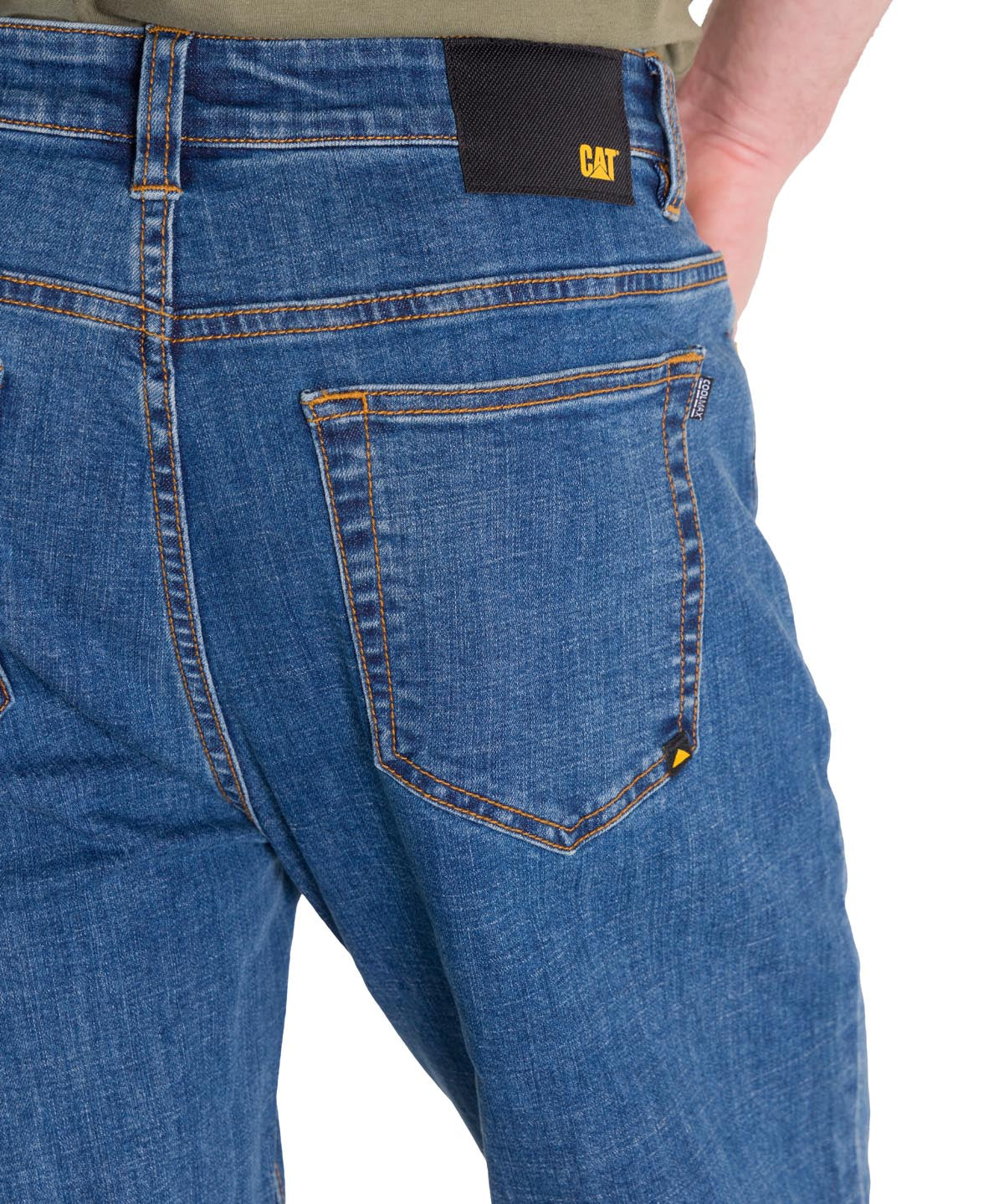 Pantalón Coolmax Denim Slim Para Hombre Color Gris-5