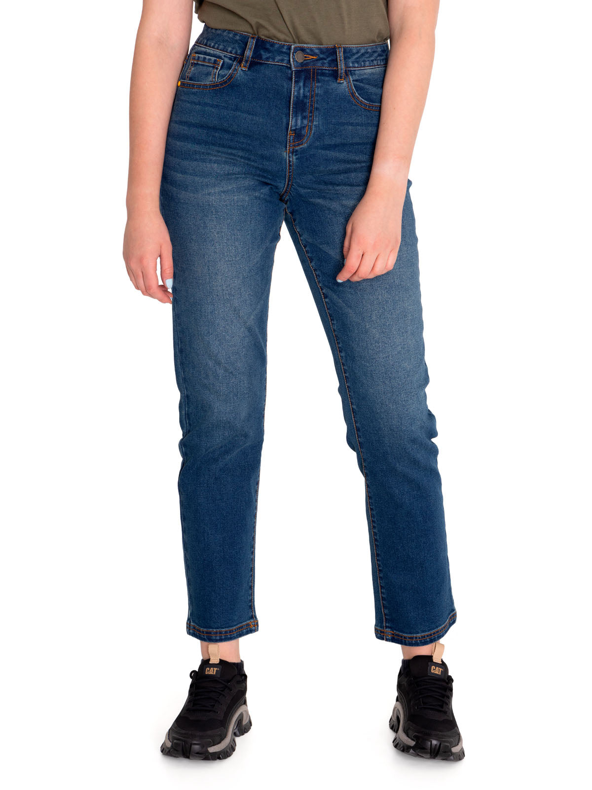 Jeans Triblend Stretch Den Para Mujer Color Azul-1