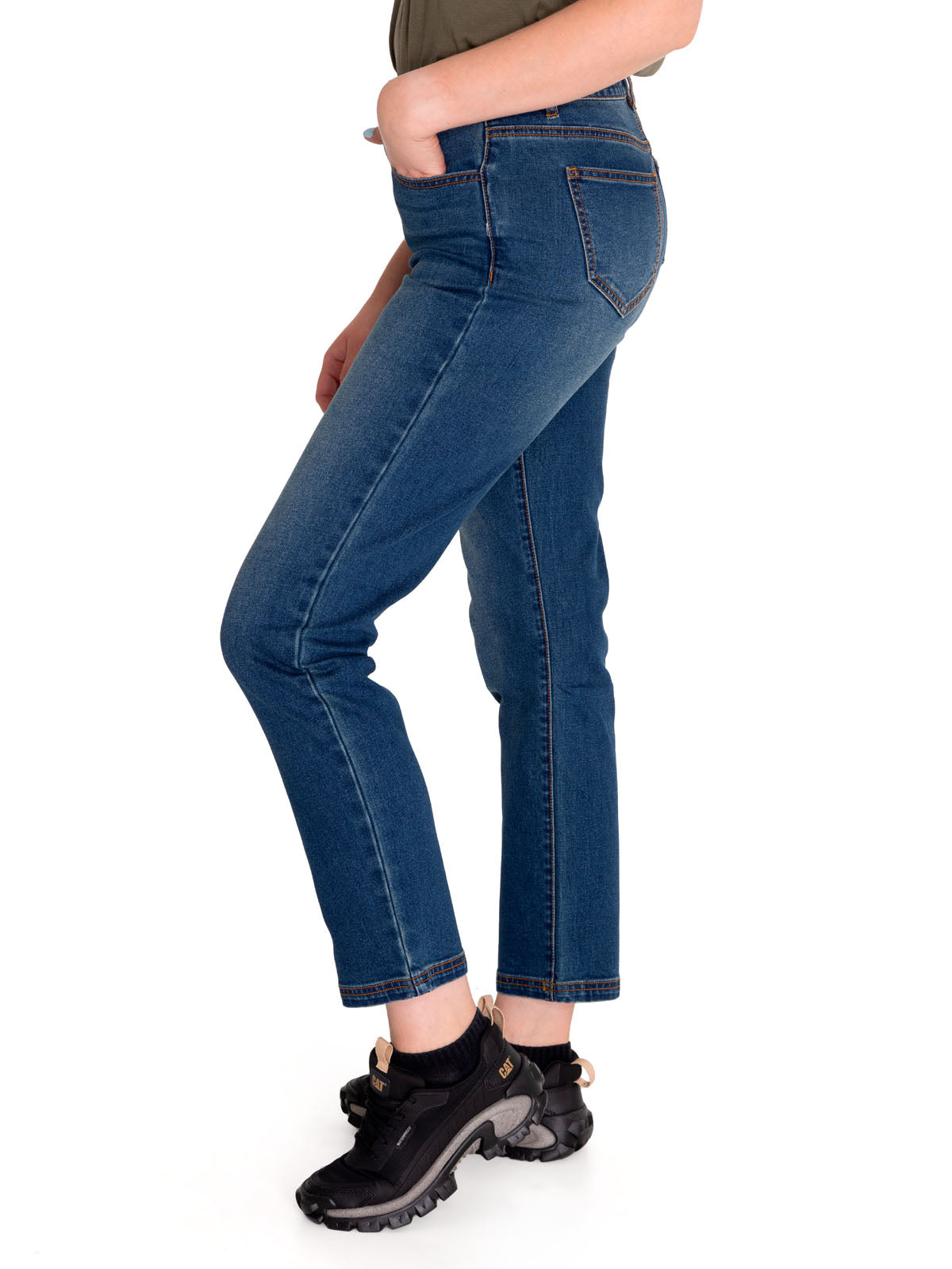 Jeans Triblend Stretch Den Para Mujer Color Azul-2