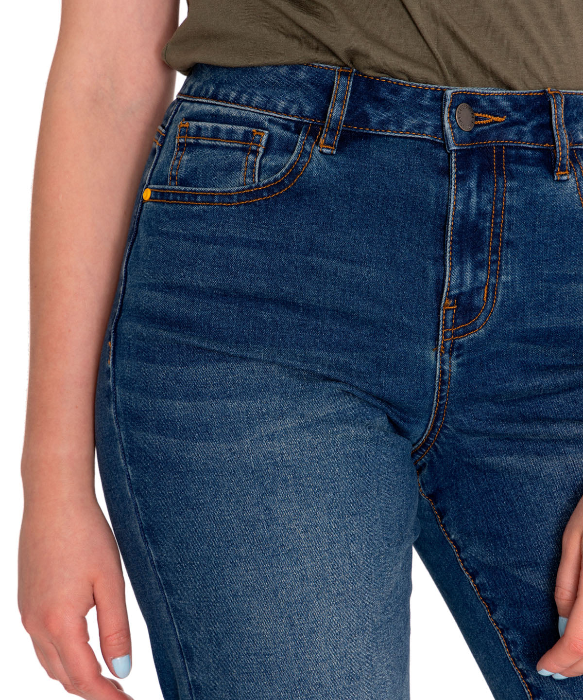Jeans Triblend Stretch Den Para Mujer Color Azul-4