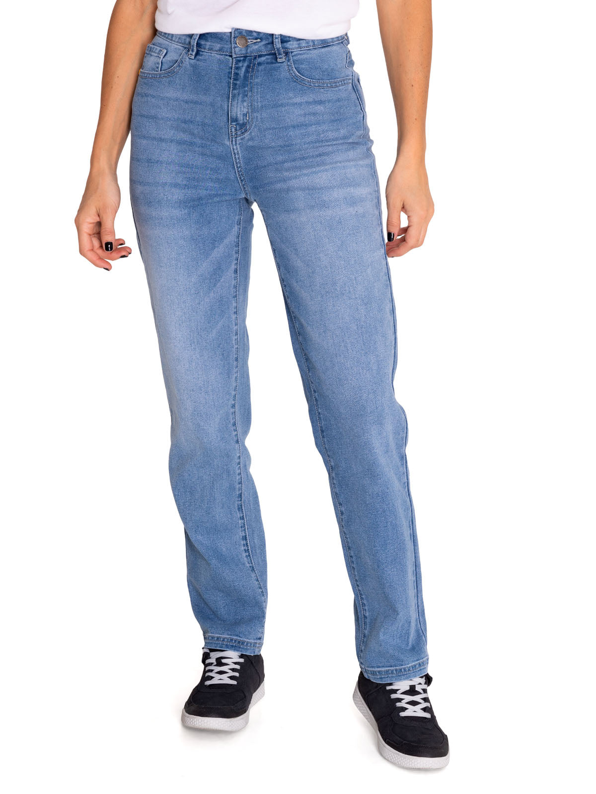 Jeans Triblend Stretch Den Para Mujer Color Azul-1