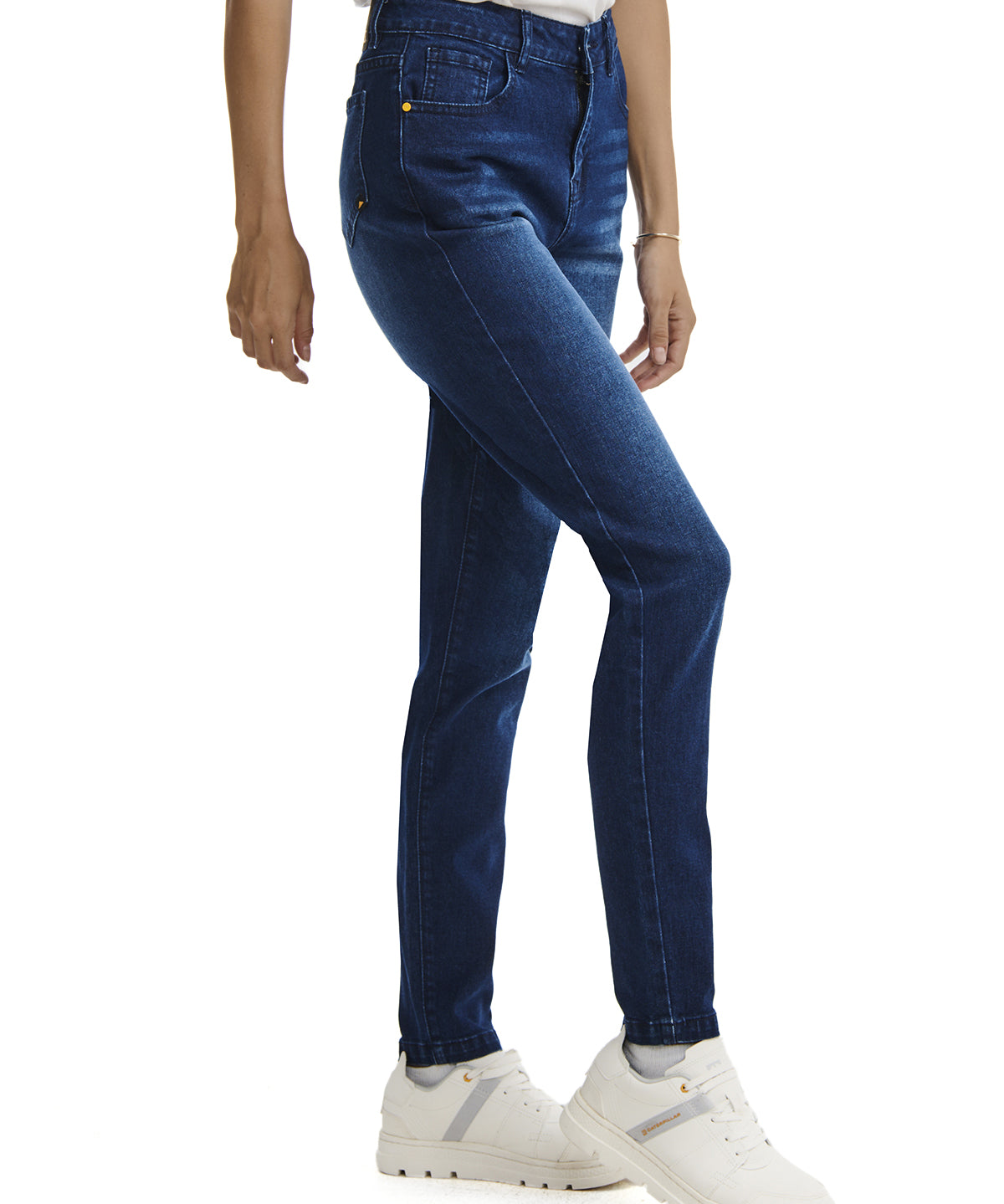 Jeans Triblend Stretch Den Para Mujer Color Azul-1