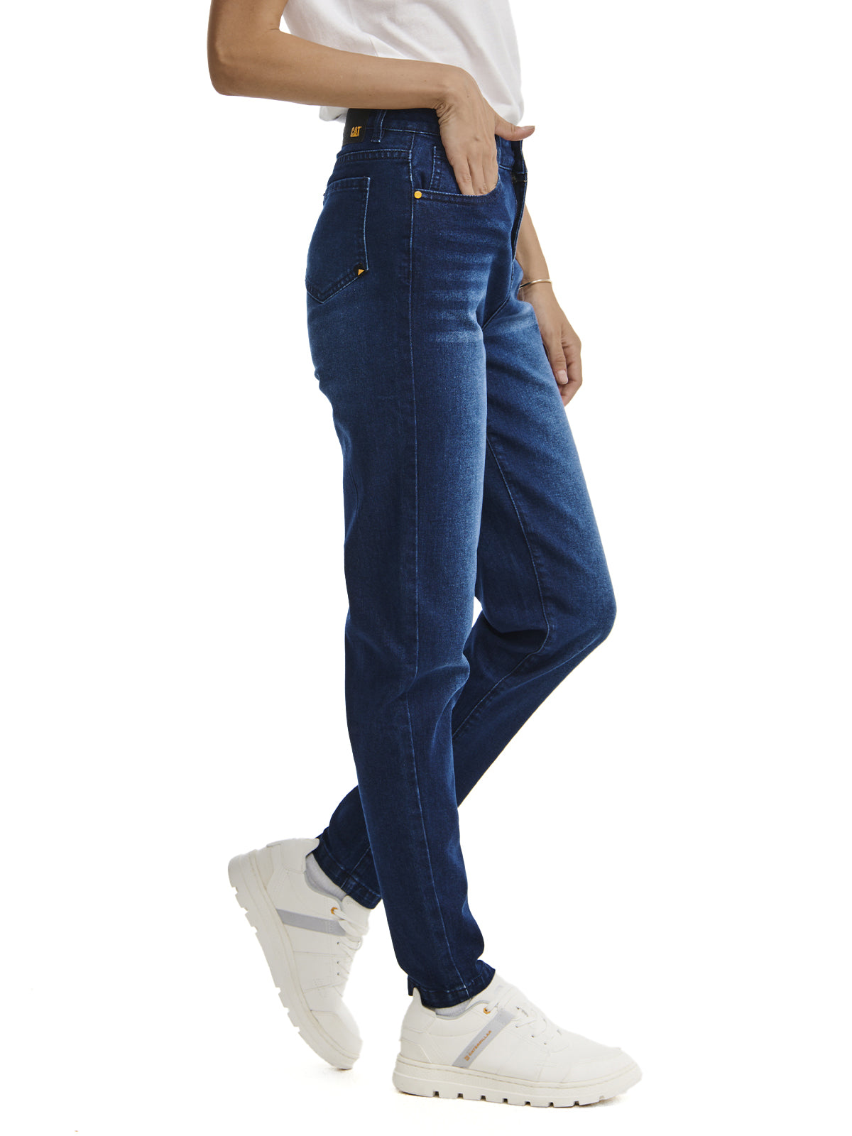 Jeans Triblend Stretch Den Para Mujer Color Azul-2
