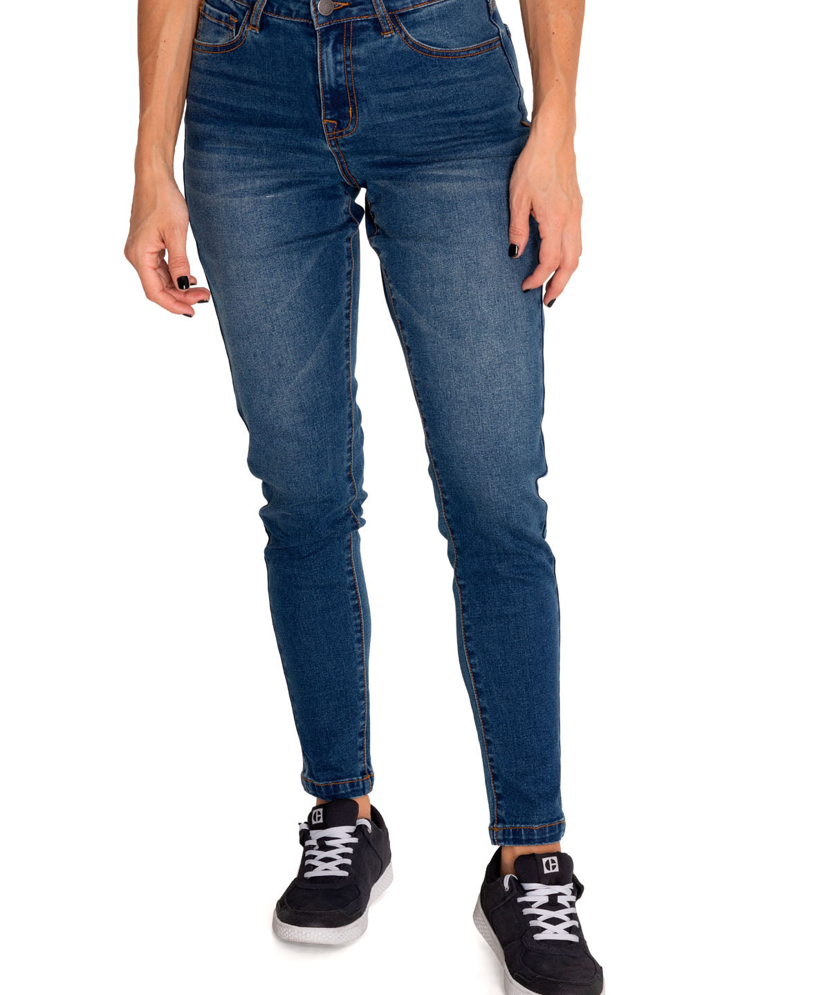 Jeans Triblend Stretch Den Para Mujer Color Azul-1