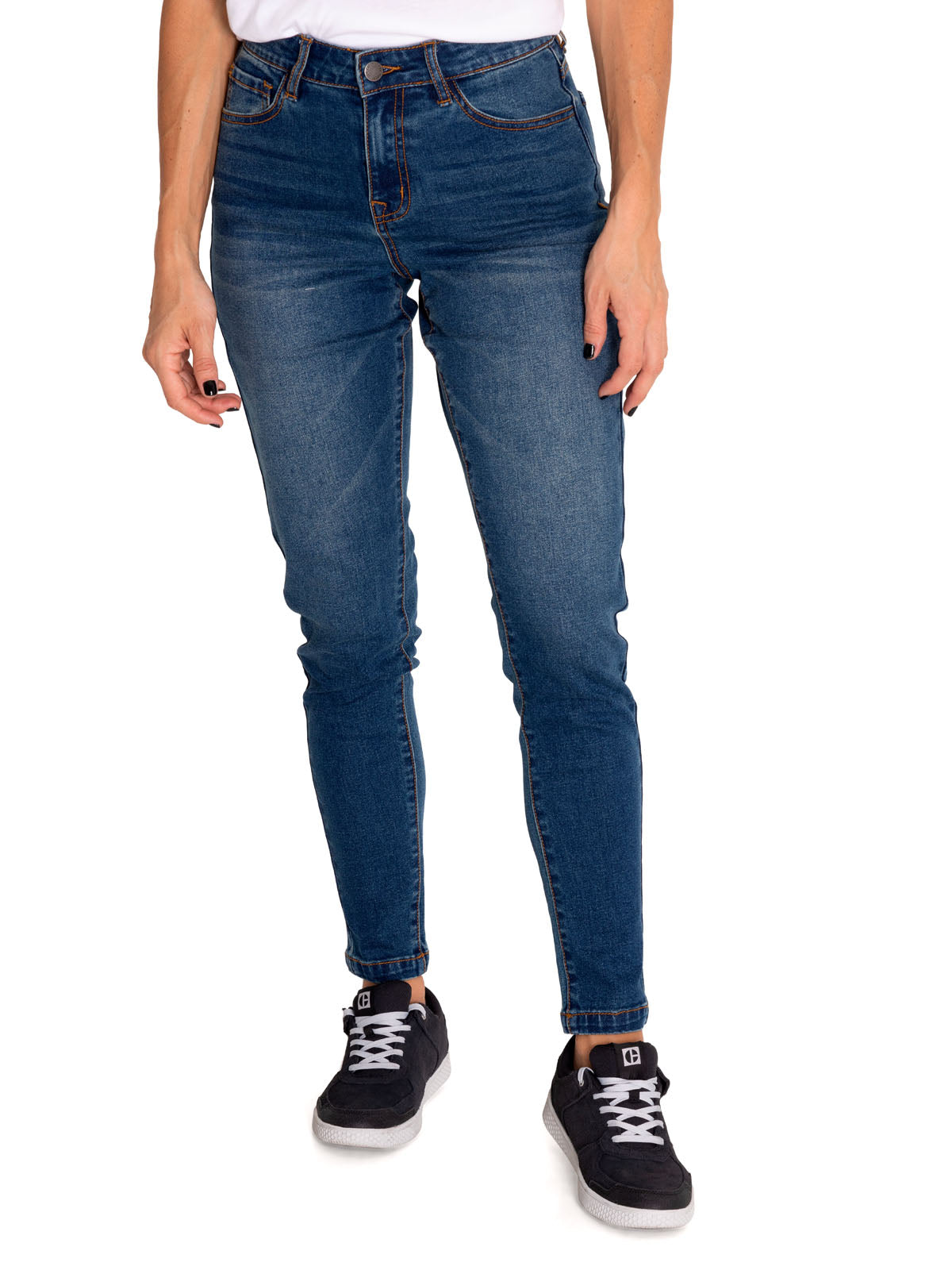 Jeans Triblend Stretch Den Para Mujer Color Azul-1