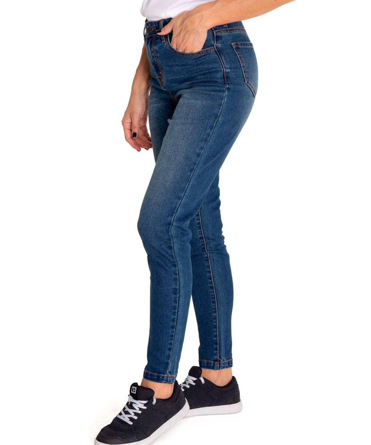 Jeans Triblend Stretch Den Para Mujer Color Azul-2