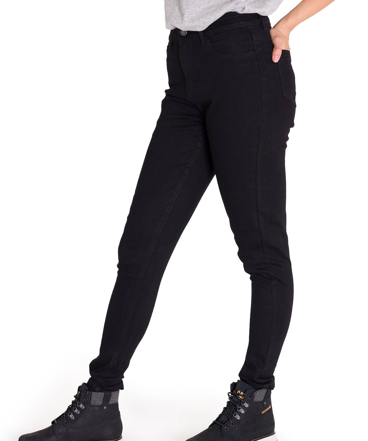 Jeans Triblend Stretch Den Para Mujer Color Gris-2