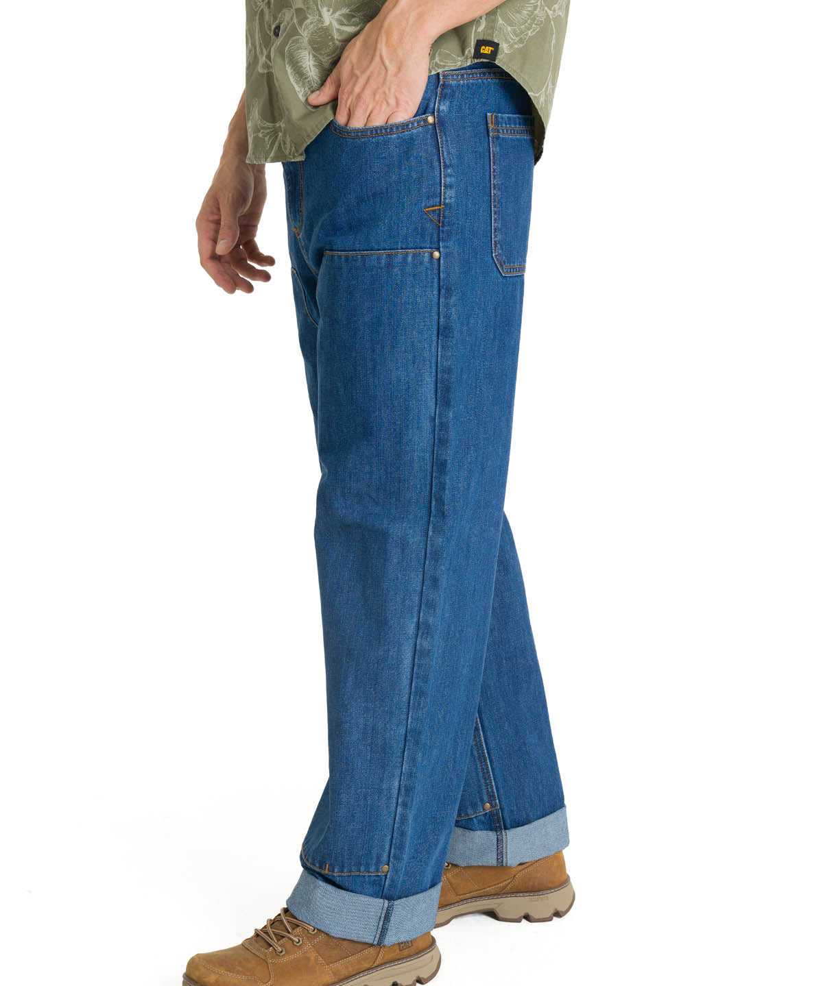 Pantalón Denim Double Front P Para Hombre Color Azul-2